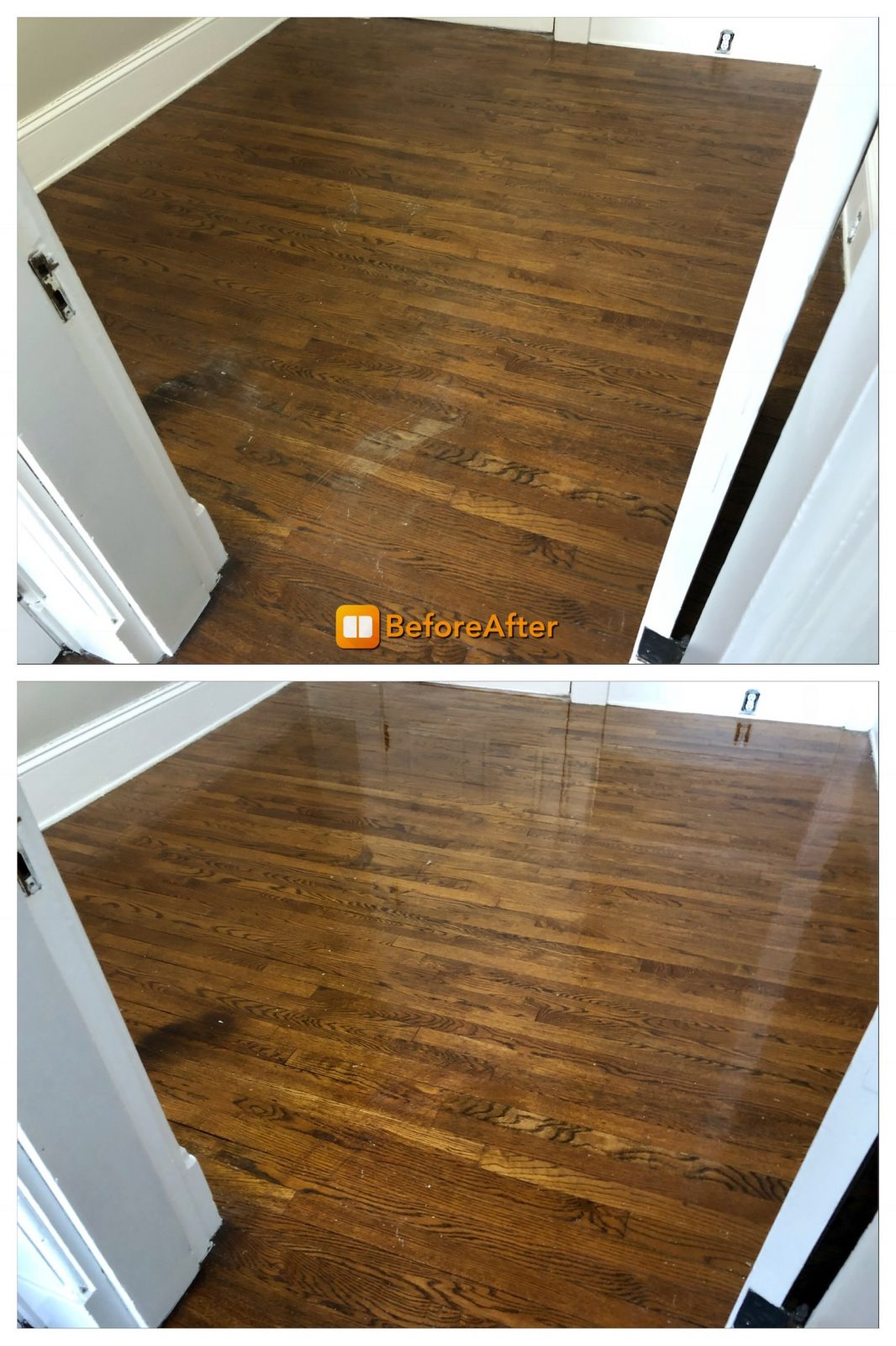Professional Hardwood Floor Cleaning Loveland Ohio by Howards Cleaning Service